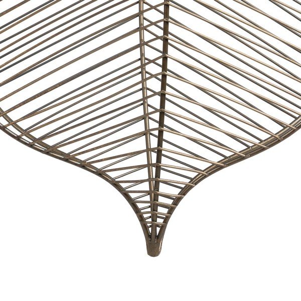 Висящо осветително тяло в златист цвят с метален абажур – Ixia-image-3