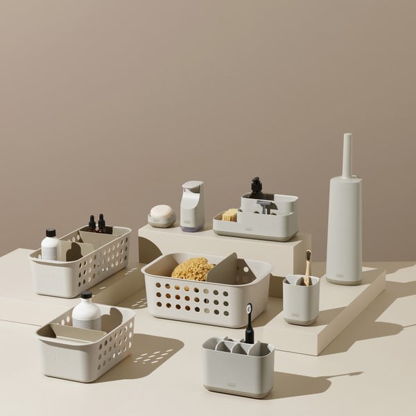 Бежова пластмасова стойка за четки за зъби EasyStore – Joseph Joseph-image-3