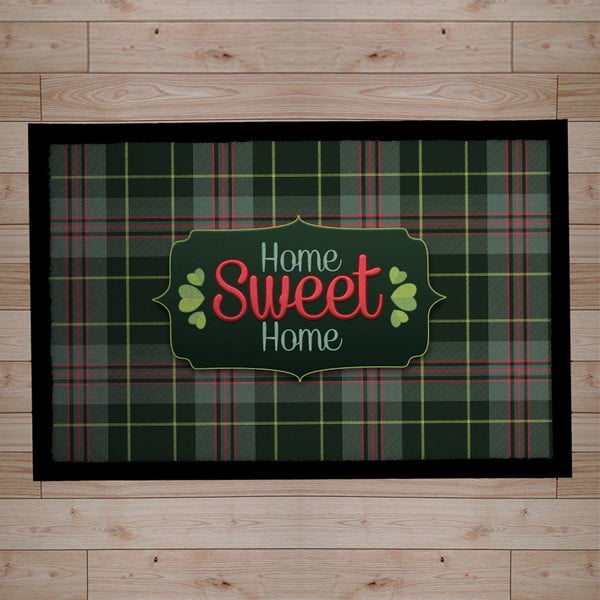 Rohožka Home Sweet Home, dark green, 40x60 cm