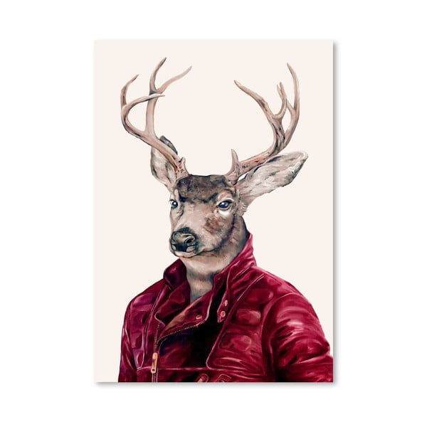 Plakát Deer, 30x42 cm