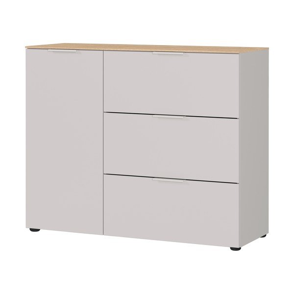 Кремаво матово шкафче 109x98x40 cm Savoca – Germania-image-3