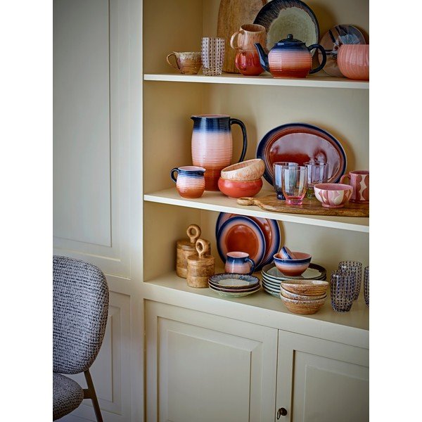 Син/оранжев керамичен чайник с цедка 890 ml Tatum – Bloomingville-image-2