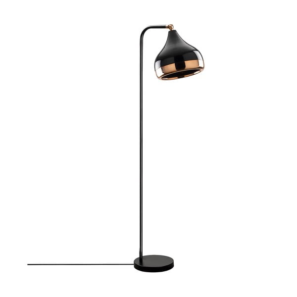 Подова лампа в черно-меден цвят Yildo - Opviq lights