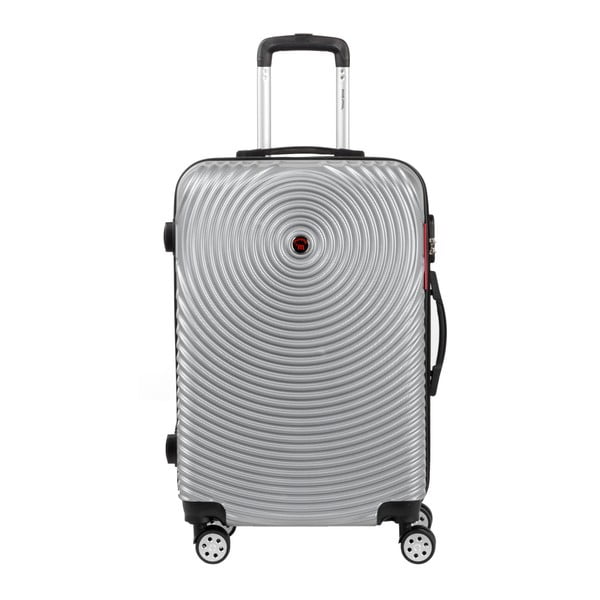 Šedý kufr na kolečkách Murano Traveller, 65 x 40 cm