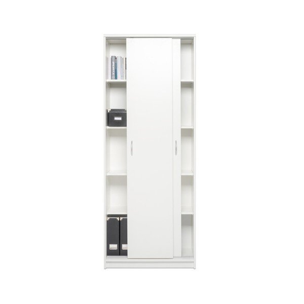 Bílá skříň se 2 posuvnými dveřmi Intertrade Kiel, šířka 74 cm-image-2