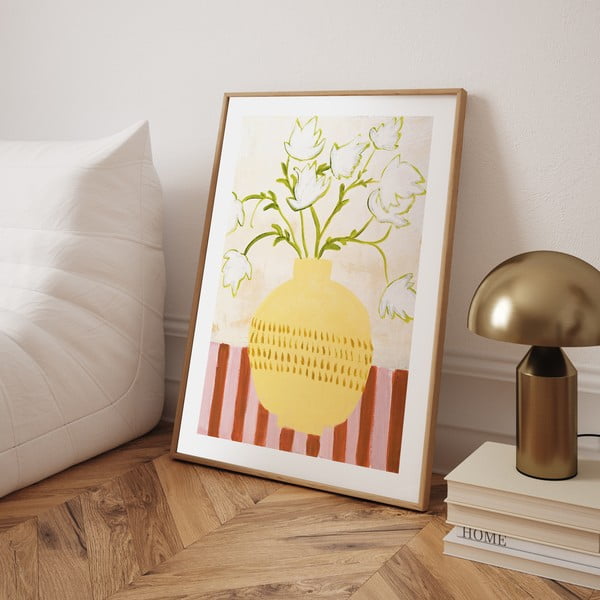 Картина 52x72 cm Yellow Vase    – Malerifabrikken-image-1