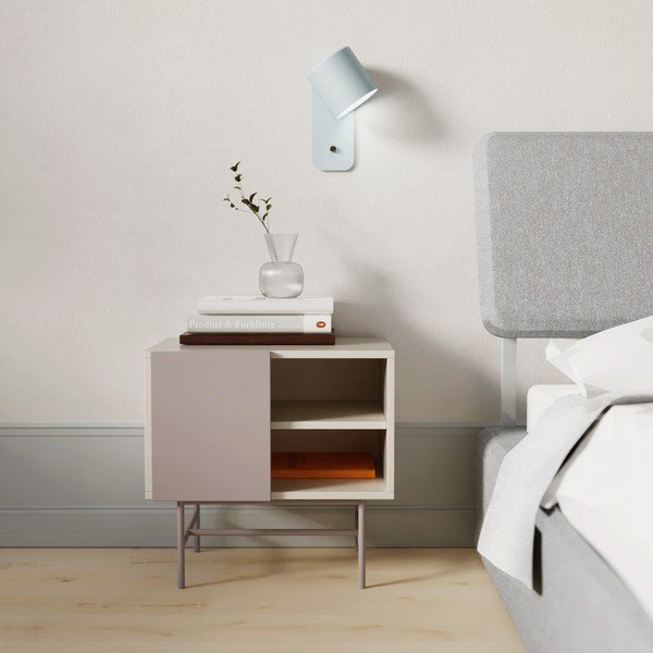 Бежово/кремаво матово нощно шкафче с рафтове Nube – Teulat-image-1