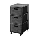 Антрацитен пластмасов рафт за баня 32,5x71 cm Country – Rotho