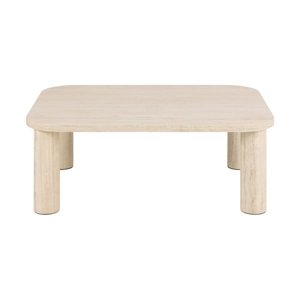 Бежова масичка за кафе от декор от мрамор 75x100 cm Solano – Actona-image-3