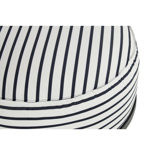 Бяла/синя градинска табуретка от плат Sunbrella Emma – Hartman-image-3