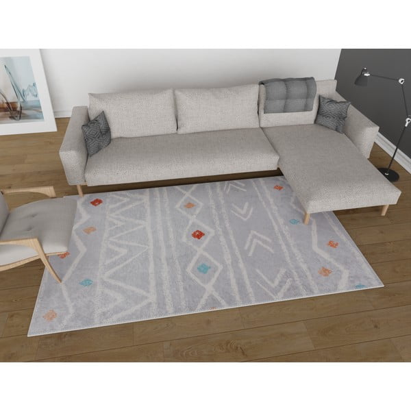 Светлосива миеща се пътека 80x200 cm - Vitaus-image-1