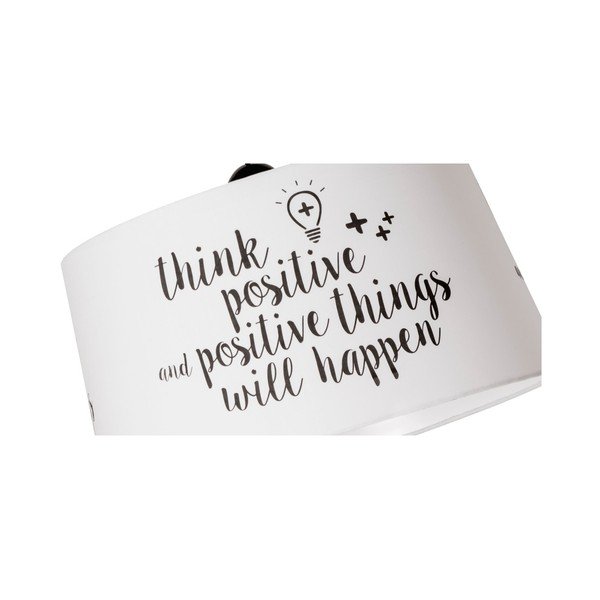 Черно-бяла висяща лампа Think Think Positive - SULION-image-4