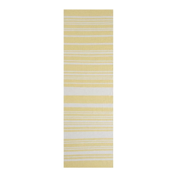 Žlutý bavlněný koberec Linie Design Glorious, 140 x 200 cm