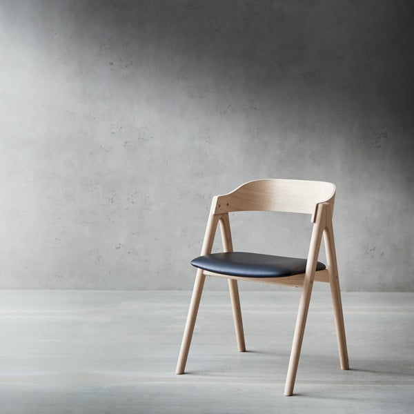 Трапезен стол от естествена кожа Mette - Hammel Furniture-image-1