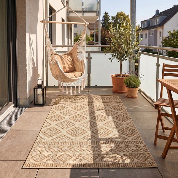 Бежов килим за открито и закрито 80x150 cm Mira 1452 – Ayyildiz Carpets-image-1