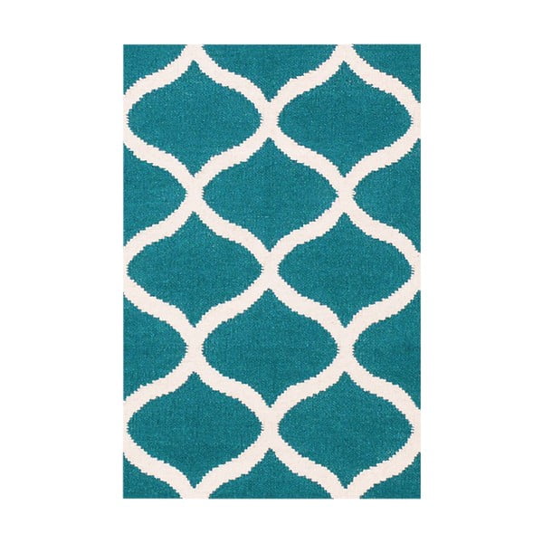 Vlněný koberec Alize, 60x90 cm, modrý