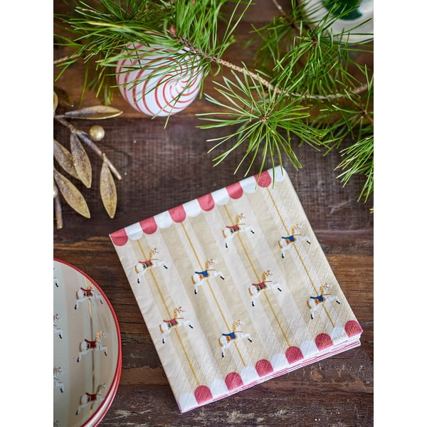 Хартиени салфетки в комплект от 20 бр. 33x33 cm Merry-go-round – Bloomingville-image-1