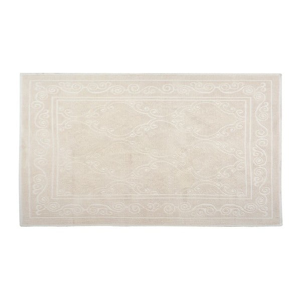 Krémový bavlněný koberec Floorist Ramla, 60 x 90 cm