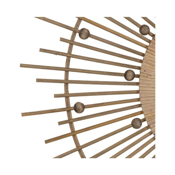 Стенно огледало бамбуково ø 70 cm Sol – Ixia-image-1