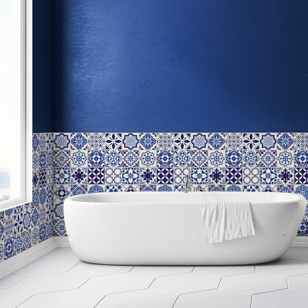 Комплект от 24 стикера за стена Decals Tiles , 10 x 10 cm Eusebio - Ambiance-image-3