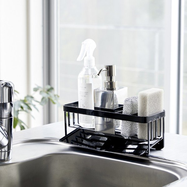 Черна метална стойка за перилни препарати Tower – YAMAZAKI-image-2