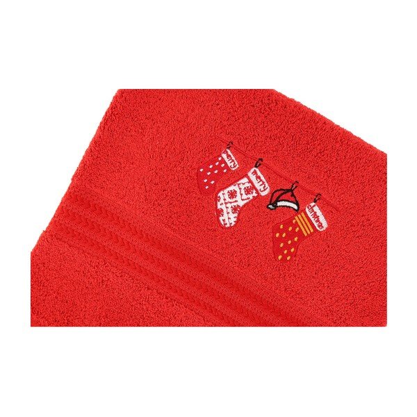 Sada 2 ručníků Corap Red Socks, 50 x 90 cm-image-2