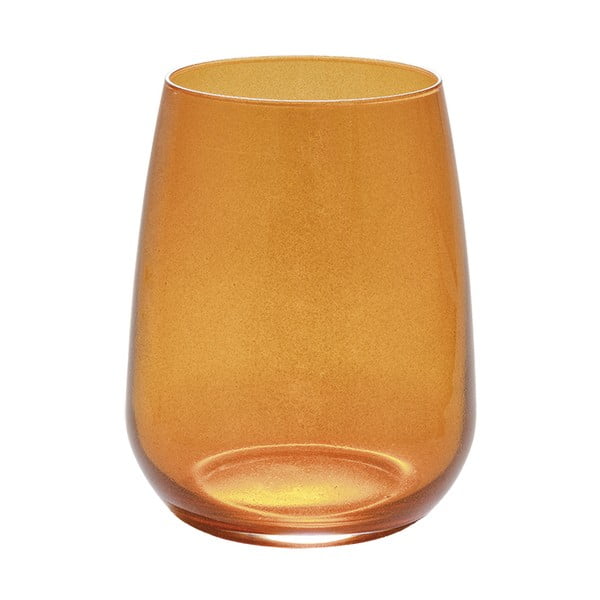 Комплект от 6 оранжеви чаши Glitter - Villa Altachiara