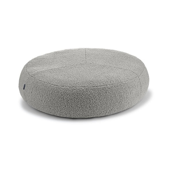 Сиво легло за куче от плат букле ø 70 cm Senso Pouffe Pebble S/M – MiaCara