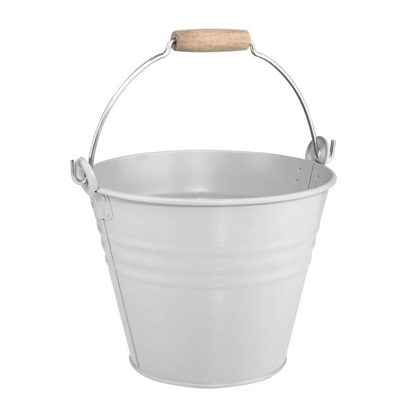 Šedý kbelík Butlers Zinc, 8 l