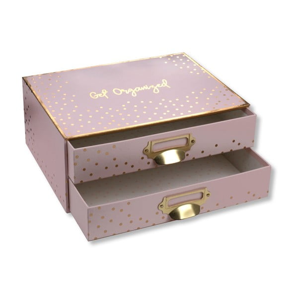 Розова кутия с 2 чекмеджета - Tri-Coastal Design
