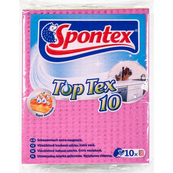 Многофункционална гъбена кърпа Spontex Top Tex, 8 x 10 броя - Unknown