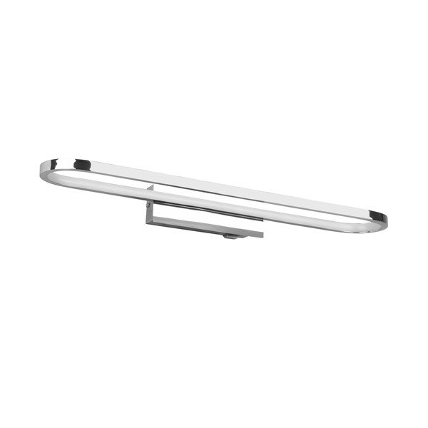 LED лампа за стена в блестящо сребристо (дължина 60 см) Gianni - Trio