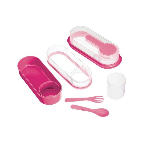 Růžový svačinový box Kitchen Craft Coolmovers Rectangular-image-2