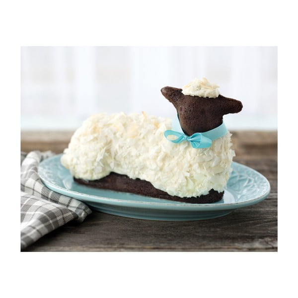 Сребърен великденски калъп във формата на агне, 700 ml - Nordic Ware-image-3