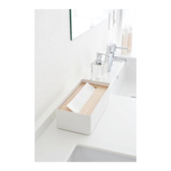 Бяла табла за салфетки Tsu Rin - YAMAZAKI-image-1