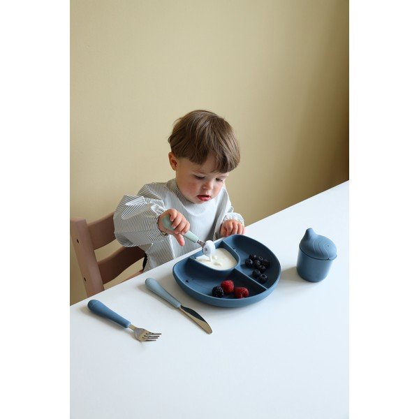 Зелен/син детски прибори за хранене от силикон 3 бр. Ocean Mix – Cam Cam Copenhagen-image-3