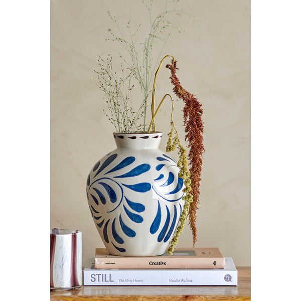 Кремава глинена ваза (височина 24 cm) Heikki – Bloomingville-image-1