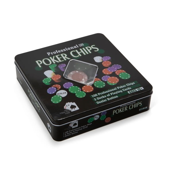 Комплект за покер Gamble в кутия - Tri-Coastal Design