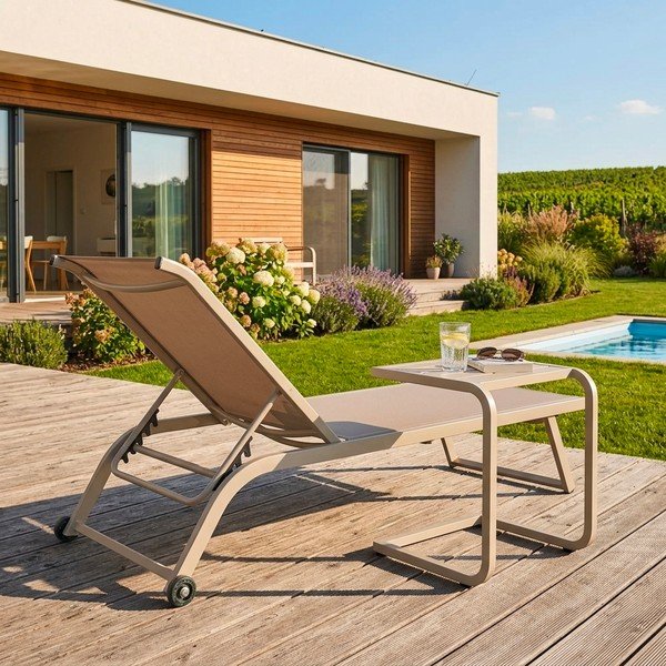 Алуминиева градинска масичка 40x40 cm Taylor – Bizzotto-image-1