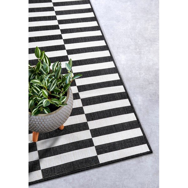 Черно-бял пътека 80x200 cm Viela – Hanse Home-image-3