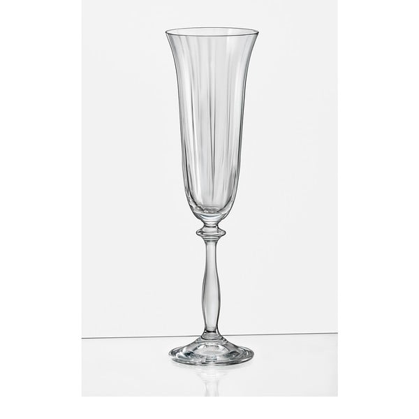 Комплект от 6 чаши за шампанско , 190 ml Angela Optic - Crystalex