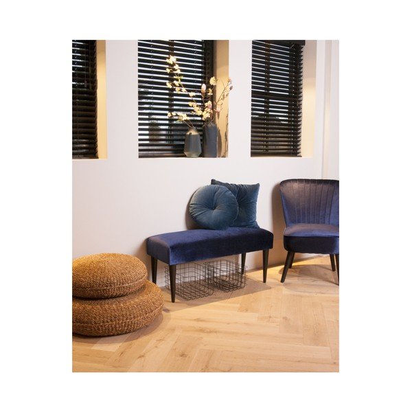 Modrý bavlněný polštář PT LIVING, ⌀ 45 cm-image-1