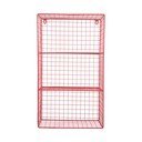 Червен  стоманен стенен рафт на няколко нива 60 cm Reja – PT LIVING