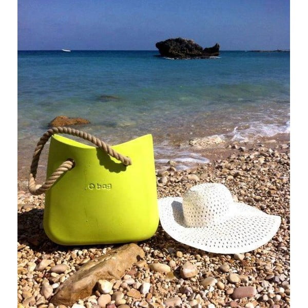 Taška O bag s černými uchy, světle zelená-image-4