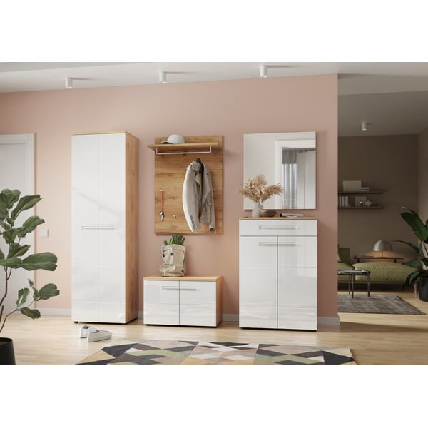 Панел за закачалки в дъбов декор в естествен цвят Aledo - Germania-image-3