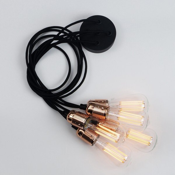 Петраменна висяща лампа с детайли в цвят на мед Uno - Sotto Luce-image-4