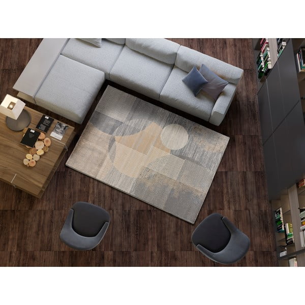 Сиво-бежов килим 133x190 cm Edel - Universal-image-1