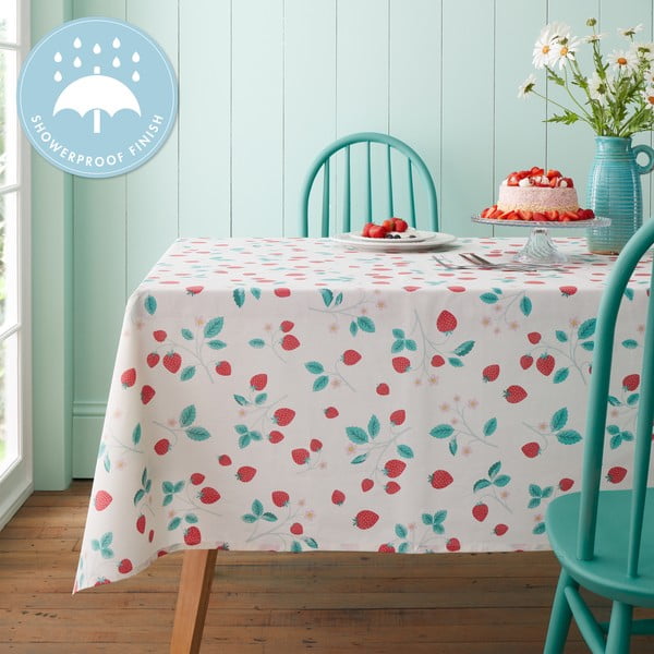Памучна покривка за маса 137x178 cm Strawberry Garden - Catherine Lansfield-image-3