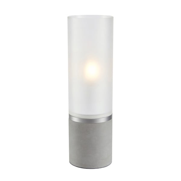 Бяло-сива бетонна настолна лампа (височина 40 см) Molo - Markslöjd
