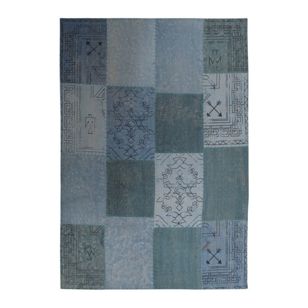 Modrý ručně tkaný modrý koberec Kayoom Emotion 322 Multi, 120 x 170 cm